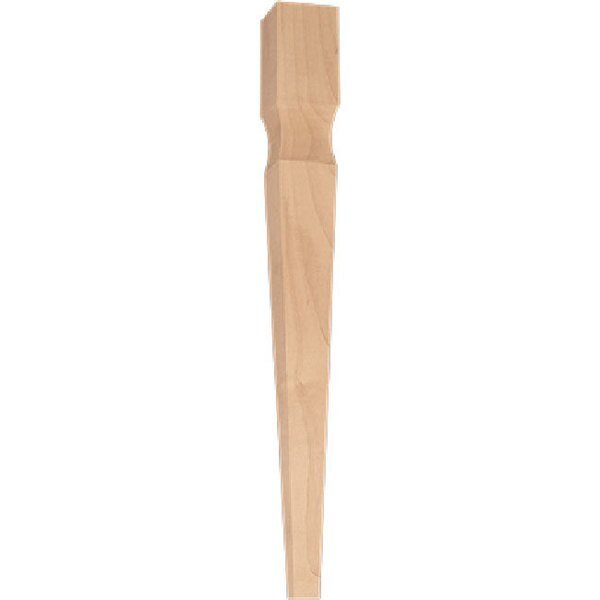 24 1/4 x 2 3/4 Beauworth Tall End Table Leg in Soft Maple, Osborne Wood Products, Mfr#: 1923M